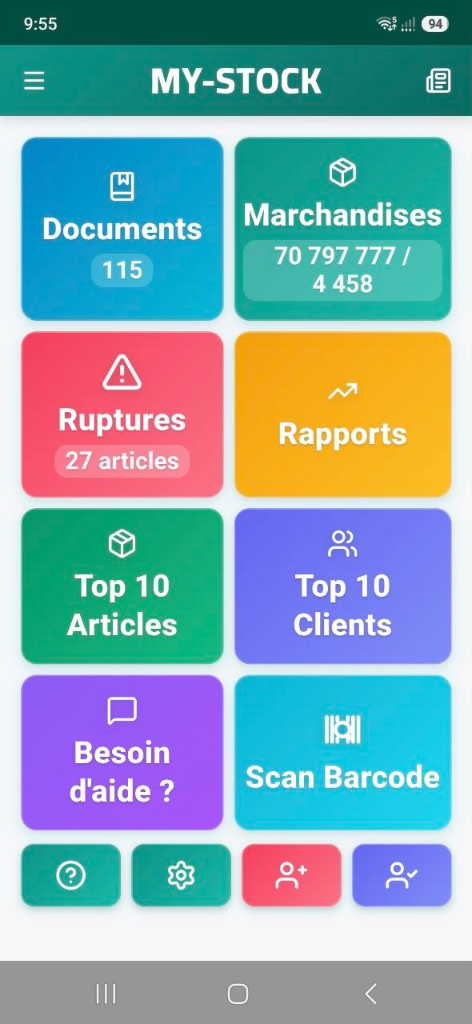 Application Mobile MY-STOCK